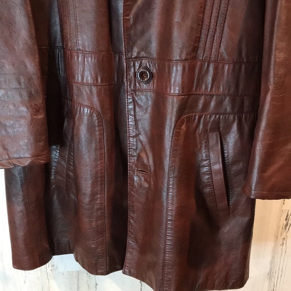 Vintage Imperial Leather Jacket Coat - Picture 3 of 14